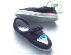 Giày Bata vải Nữ (Cột dây) size 35 xanh đen